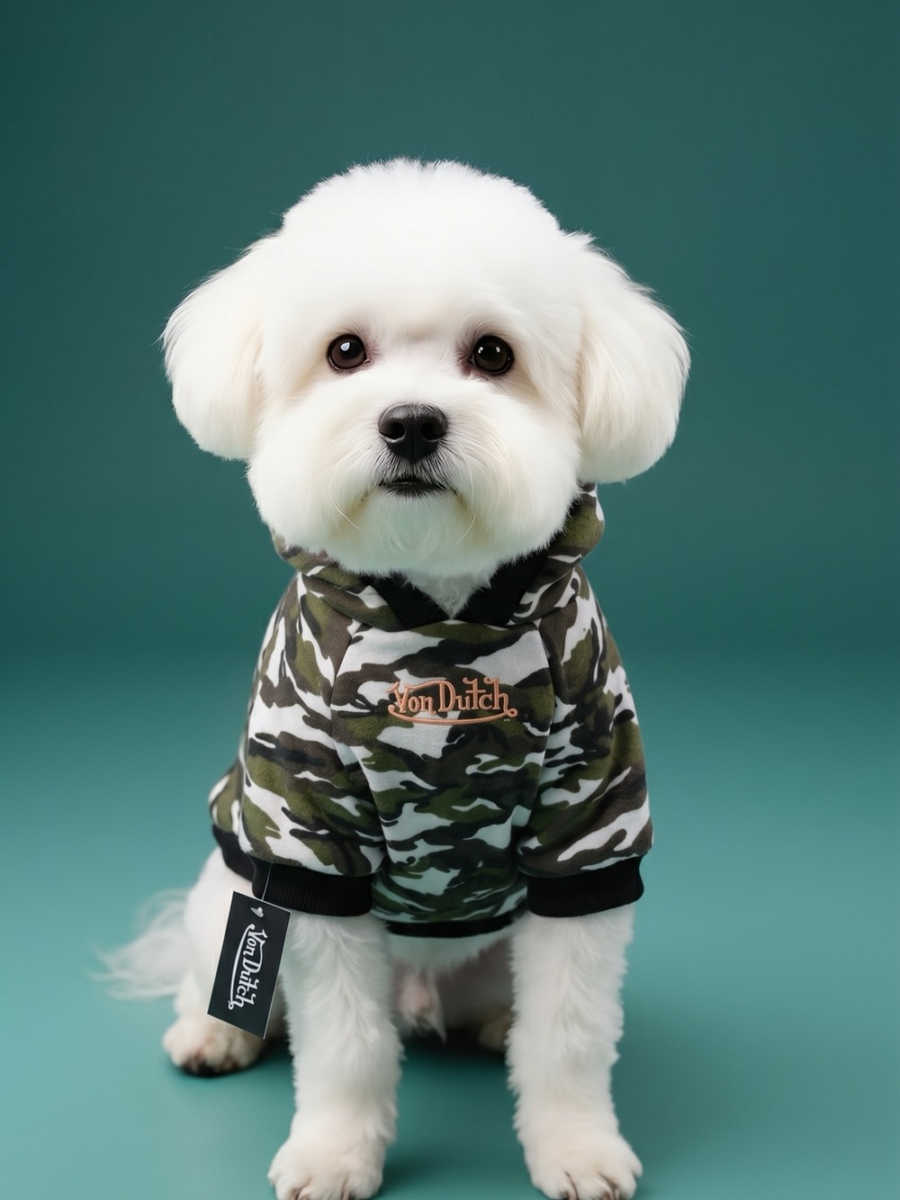 VON Dutch Dog Spring Clothes Pet Puppy Costume Dog Cat Sports Apparel hoodie